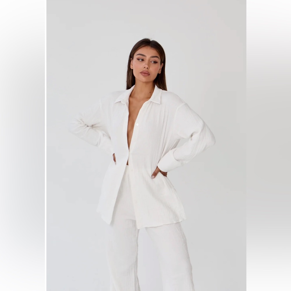 Because of Alice Cotton Wrinkle Oversized Set